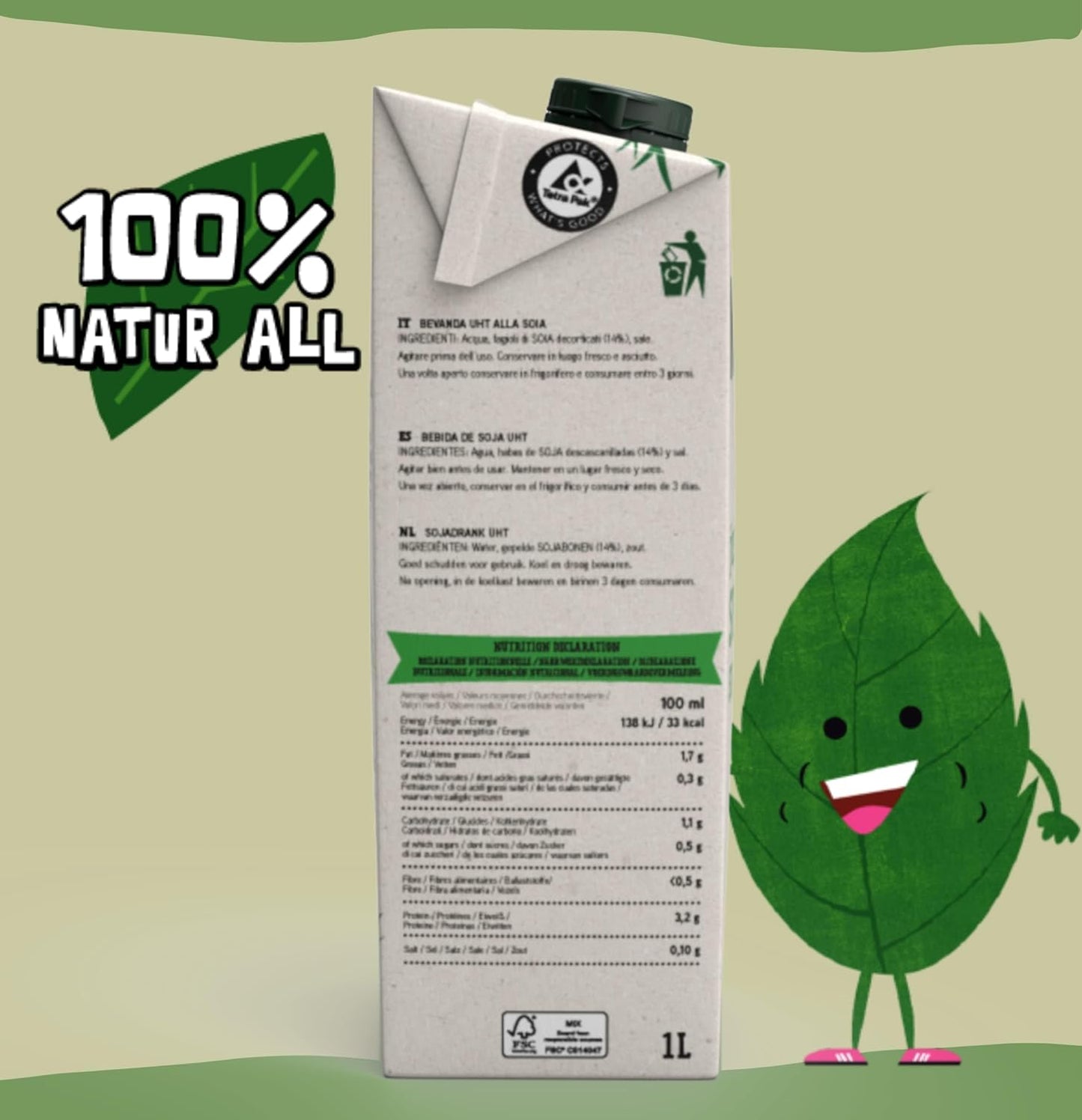 NATUR ALL Soya 6x1L